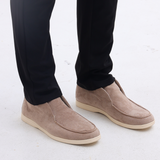 Mikołaj | Męskie Zamszowe Loafersy Półwysokie Slip-On