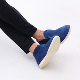 Mikołaj | Męskie Zamszowe Loafersy Półwysokie Slip-On
