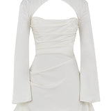 Céline | Gorsetowa sukienka z drapowaniem