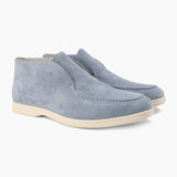 Mikołaj | Męskie Zamszowe Loafersy Półwysokie Slip-On