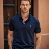 Jakub | Slim Fit polo męskie – klasyczne z sportowym kołnierzem