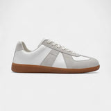 Filip | Męskie retro sneakersy z zamszową cholewką i gumową podeszwą