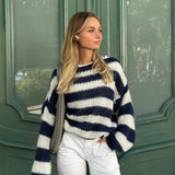 Noémie | Sweter w paski o luźnym kroju