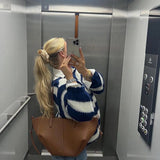 Noémie | Sweter w paski o luźnym kroju