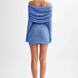 Velina | Przezroczysta sukienka mini off-shoulder