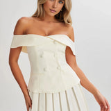 Danuta | Mini sukienka hiszpanka z gorsetowym krojem