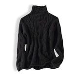 Weronika | Stylowy sweter damski z golfem i dekoracyjnym splotem