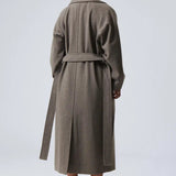 Emilia | Długi wełniany płaszcz w stylu oversize