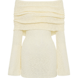Velina | Przezroczysta sukienka mini off-shoulder