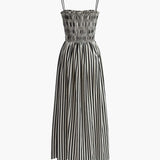Seloria | Letnia sukienka maxi w paski z lekkiego materiału