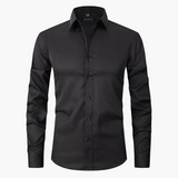 Męska koszula biznesowa Slim Fit – Elegancka koszula z długim rękawem, odporna na zagniecenia, idealna do biura i na co dzień