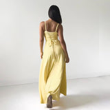 Anaïs | Sukienka maxi bez ramiączek o eleganckim romantycznym kroju