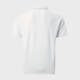 Adrian | Poloshirt męski z wafelowym splotem – nowoczesny i kontrastowy