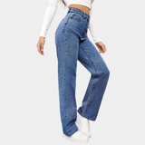 Amara | Damskie jeansy wide leg z wysokim stanem – comfort fit