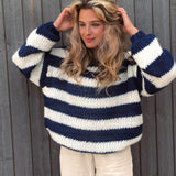 Teresa | Paskowy Sweter Dzianinowy Oversize