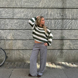 Teresa | Paskowy Sweter Dzianinowy Oversize