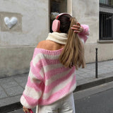Teresa | Paskowy Sweter Dzianinowy Oversize