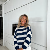 Teresa | Paskowy Sweter Dzianinowy Oversize