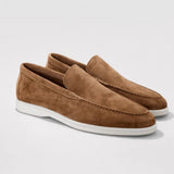 Przemysław | Męskie Zamszowe Mokasyny Slip-On o Lekkiej Konstrukcji
