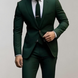 Wojciech | 2-częściowy męski zestaw z kołnierzem i eleganckimi spodniami
