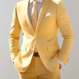 Wojciech | 2-częściowy męski zestaw z kołnierzem i eleganckimi spodniami