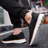 Wacław | Męskie Sneakersy Slip-On z Oddychającą Dzianiną