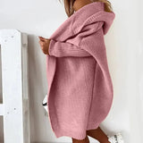 Liwia | Oversize bluza damska z kapturem i zamkiem błyskawicznym