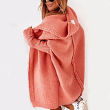 Liwia | Oversize bluza damska z kapturem i zamkiem błyskawicznym