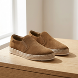 Jarosław | Eleganckie Męskie Espadryle Slip-On z Zamszowym Wykończeniem