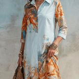 Weronika | Elegancka sukienka maxi we wzór paisley