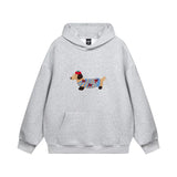 Dante | Bluza oversize unisex z haftowanym jamnikiem