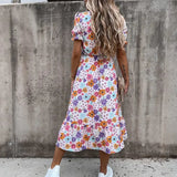 Maravelle | Letnia sukienka maxi w kwiaty