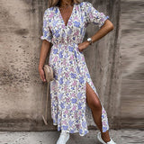 Maravelle | Letnia sukienka maxi w kwiaty