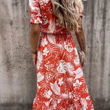 Maravelle | Letnia sukienka maxi w kwiaty