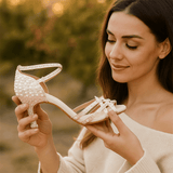 Arlena | Personalizowane Satynowe Buty Taneczne na Obcasie