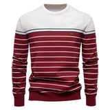 Roman | Męski sweter w paski z okrągłym dekoltem